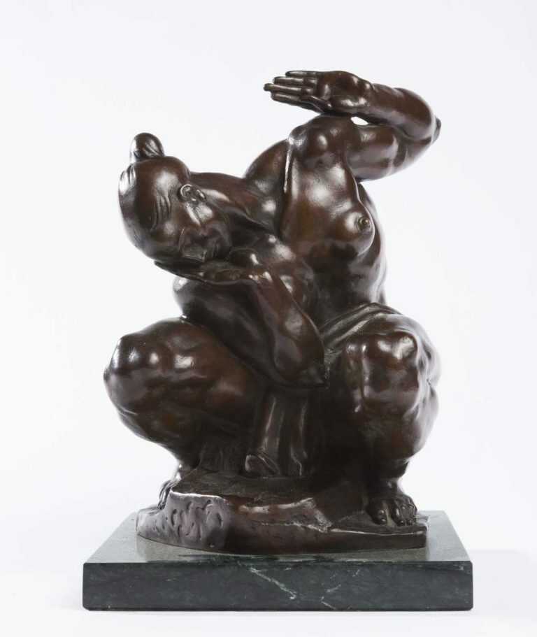 Sculpture By Donald De Lue: [adam And] Eve At Childs Gallery