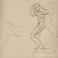 Drawing by Donald De Lue: Figure Studies, represented by Childs Gallery