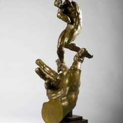 Sculpture By Donald De Lue: Hand Of God At Childs Gallery