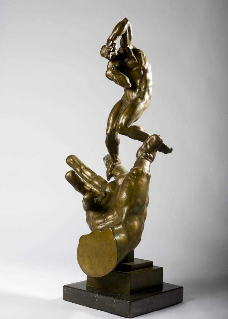 Sculpture By Donald De Lue: Hand Of God At Childs Gallery