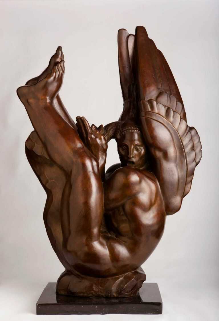 Sculpture By Donald De Lue: Icarus At Childs Gallery