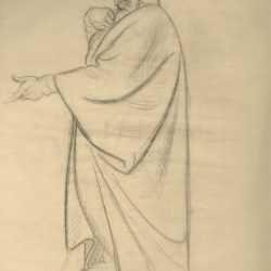 Drawing By Donald De Lue: Moses As Lawgiver At Childs Gallery