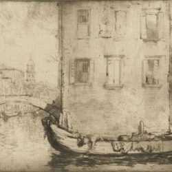 Print by Donald Shaw MacLaughlan: Song from Venice, No.3, represented by Childs Gallery