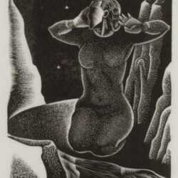 Print by Donato Rico: Night, represented by Childs Gallery