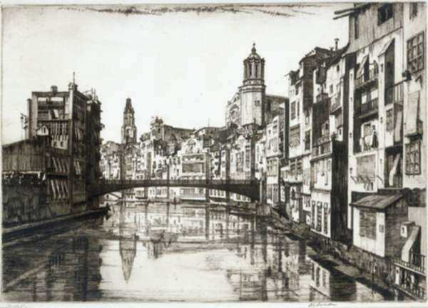 Print by Douglas Ian Smart: [Gerona, Spain], represented by Childs Gallery
