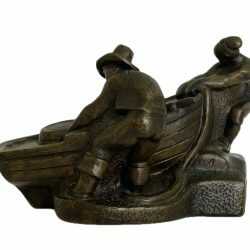 Sculpture by Dudley Vaill Talcott: Boatmen, available at Childs Gallery, Boston