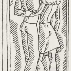 Drawing by Dudley Vaill Talcott: [Sailor and Woman Embracing], available at Childs Gallery, Boston