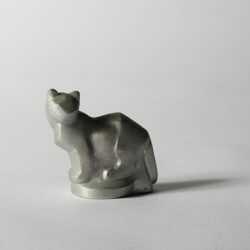 Sculpture by Dudley Vaill Talcott: [Standing Cat], available at Childs Gallery, Boston