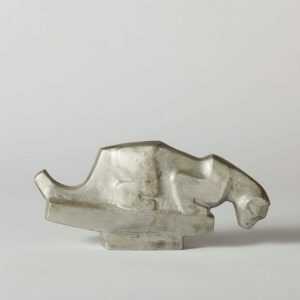 Sculpture By Dudley Vaill Talcott: Cat Drinking At Childs Gallery
