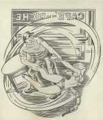 Drawing By Dudley Vaill Talcott: Centrifugal Force At Childs Gallery