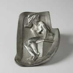 Sculpture By Dudley Vaill Talcott: Girl On A Springboard Ashtray At Childs Gallery