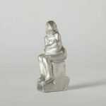 Sculpture By Dudley Vaill Talcott: Girl Sitting On Base At Childs Gallery