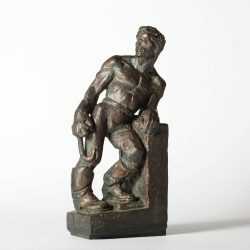 Sculpture By Dudley Vaill Talcott: Man With Grappling Hook At Childs Gallery