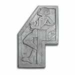 Sculpture By Dudley Vaill Talcott: Plaque Of Woman With Wineglass (larger) At Childs Gallery