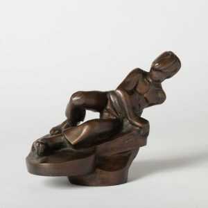 Sculpture By Dudley Vaill Talcott: Reclining Boy At Childs Gallery