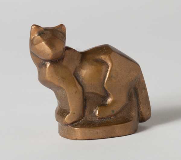 Sculpture By Dudley Vaill Talcott: [standing Cat] At Childs Gallery