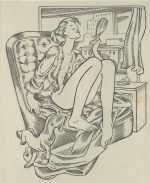 Drawing By Dudley Vaill Talcott: The Deluxe Model At Childs Gallery