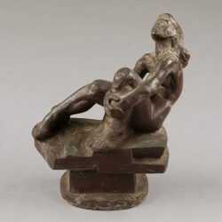 Sculpture By Dudley Vaill Talcott: [woman Reclining] At Childs Gallery