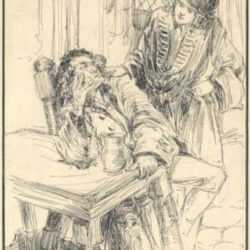 Drawing by Dwight C. Sturges: Roderick Random and John Bowling, represented by Childs Gallery