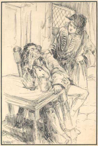 Drawing by Dwight C. Sturges: Roderick Random and John Bowling, represented by Childs Gallery