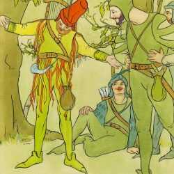 Print By Edna W. Lawrence: [robin Hood's Merry Men] At Childs Gallery
