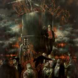 Painting by Edward Laning: The Fire Next Time (Union Square), available at Childs Gallery, Boston