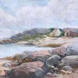 Painting by Edward A. Page: South Harbor, Marblehead, represented by Childs Gallery