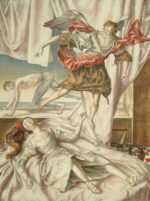 Mixed media by Edward Laning: The Escape, represented by Childs Gallery