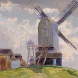 Painting by Edward Louis Laurenson: Cross-In-Hand-Mill [Sussex, England], represented by Childs Gallery