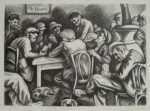 Print by Eli Jacobi: The Hangout, represented by Childs Gallery