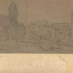 Drawing by Elihu Vedder: Bassanello, represented by Childs Gallery