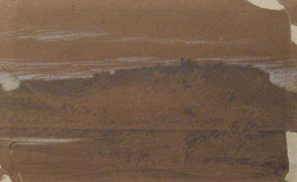 Drawing by Elihu Vedder: Orte, represented by Childs Gallery