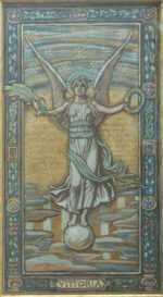 Mixed media by Elihu Vedder: Vittoria (Victory), represented by Childs Gallery