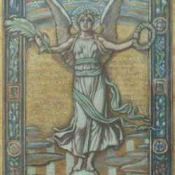 Mixed media by Elihu Vedder: Vittoria (Victory), represented by Childs Gallery