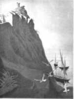 Print by Ellison Hoover: Cap Corse, Corsica, represented by Childs Gallery