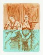 Print by Emily Lombardo: After Party, available at Childs Gallery, Boston