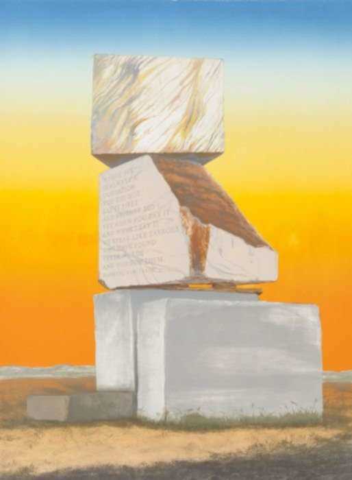 Print by Emily Lombardo: Pillar of Love: Winterson at Sunset, represented by Childs Gallery