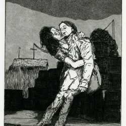 Print By Emily Lombardo: Plate 10: Love And Death, From The Caprichos At Childs Gallery