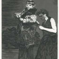 Print By Emily Lombardo: Plate 16: For Heavens Sake: And It Was Her Mother, From The Caprichos At Childs Gallery