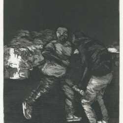 Print By Emily Lombardo: Plate 36: A Bad Night, From The Caprichos At Childs Gallery