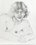 Drawing By Eric Lotzer: Discreet At Childs Gallery