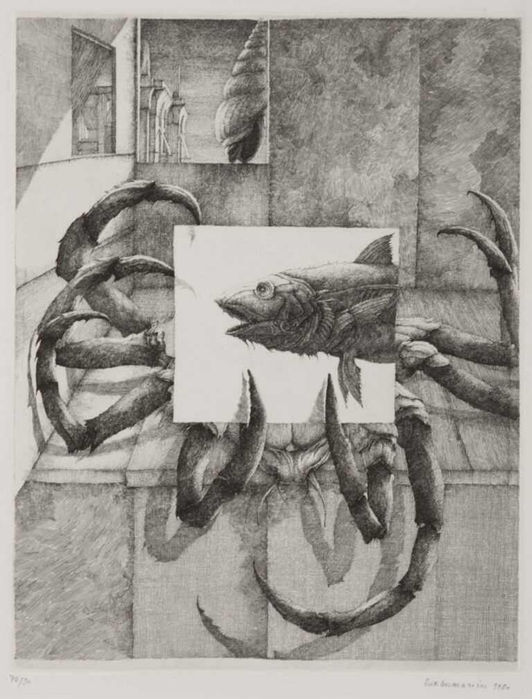 Print By Erik Desmazières: Chronique Maritime At Childs Gallery