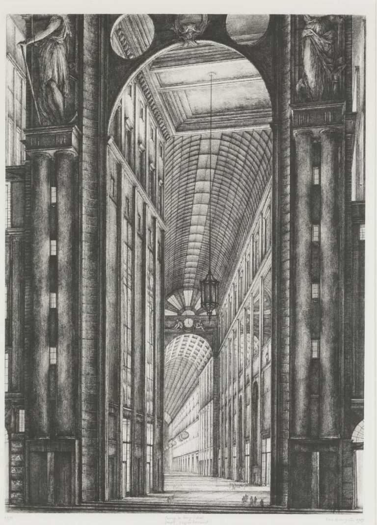 Print By Erik Desmazières: Passage Du Bourg L'abbé At Childs Gallery