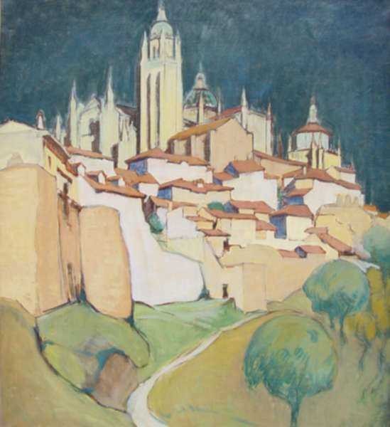 Painting by Ernest D. Roth: Segovia, Spain, represented by Childs Gallery