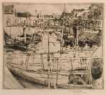 Print by Ernest D. Roth: The Wooden Bridge, Venice , represented by Childs Gallery