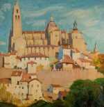 Painting by Ernest D. Roth: View of Segovia, represented by Childs Gallery