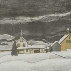 Print by Ernest Fiene: Deep Winter, represented by Childs Gallery