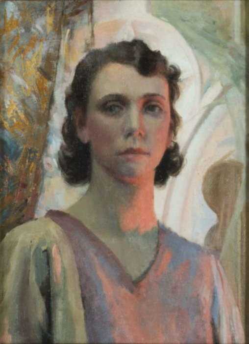 Painting by Ernest Lee Major: [Portrait of a Woman], represented by Childs Gallery