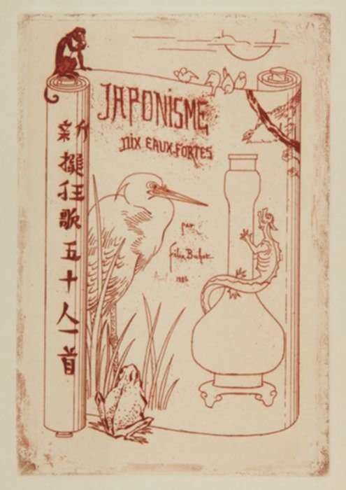 Print by Félix Buhot: Japonisme: Titre, represented by Childs Gallery