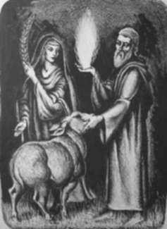 Print by Francis Bernard Shields: Offering, represented by Childs Gallery